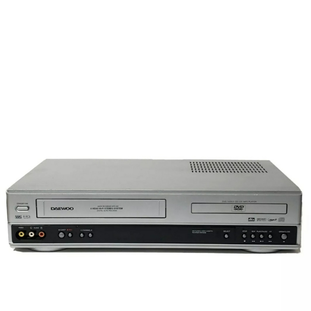 Daewoo DV6T844B 6-Head Hi-Fi VHS VCR DVD Combo No Remote Tested and Working